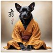A Dog in Meditation: A Zen Wall Art 28