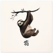The Zen Sloth Watercolor Print 20