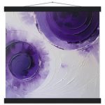 Elegant Zen Purple Swirls: Premium Matte Paper Poster Art 5