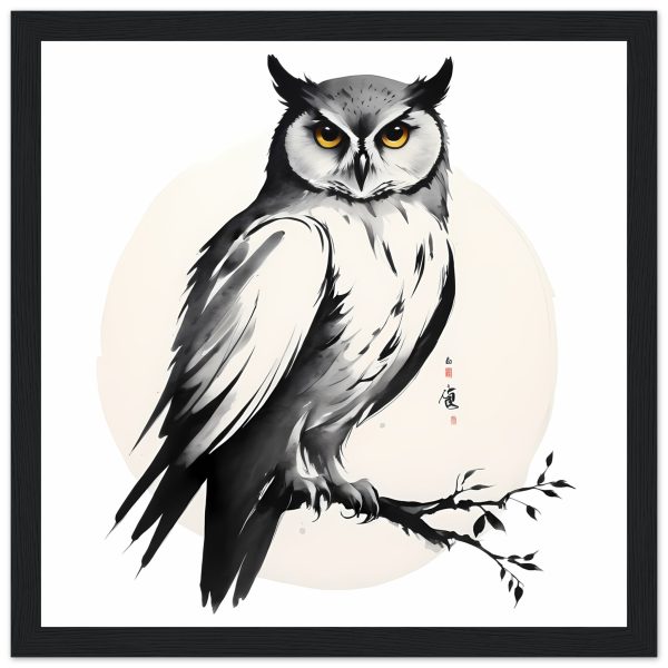Exploring the Tranquil Realm of the Zen Owl Print 4