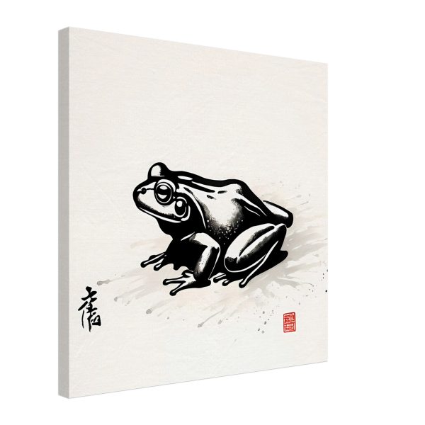 The Enigmatic Beauty of the Serene Frog Print 2