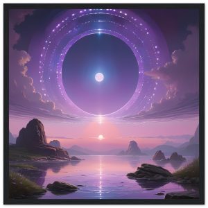 Tranquil Dawn – Framed Matte Poster with a Zen Touch
