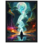 Mystic Serenity: Premium Framed Poster A Cosmic Meditation 7