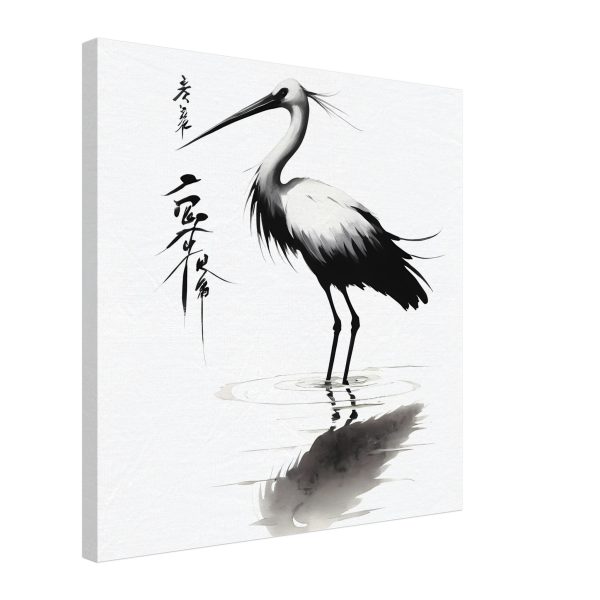 A Tranquil Symphony: The Elegance of a Crane in Water 16