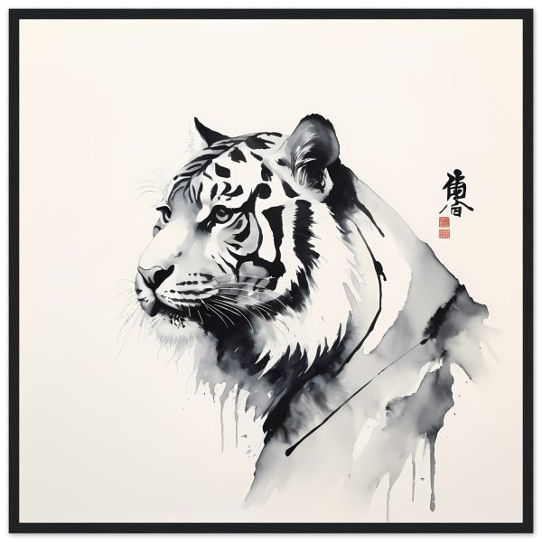 The Fusion of Tradition in the Zen Tiger Canvas 6
