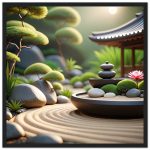 Zen Garden Harmony: Framed Poster – Serenity Transformed 5