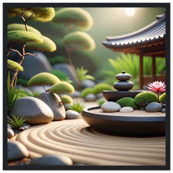 Zen Garden Harmony: Framed Poster – Serenity Transformed 2