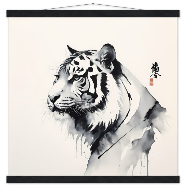 The Fusion of Tradition in the Zen Tiger Canvas 14
