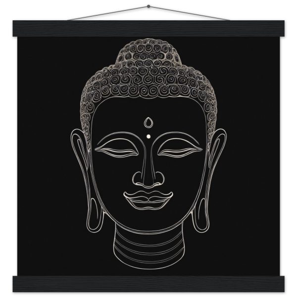 Monochrome Buddha Head Wall Art 19