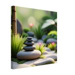 Zen Garden Balance: Tranquility on Canvas 5