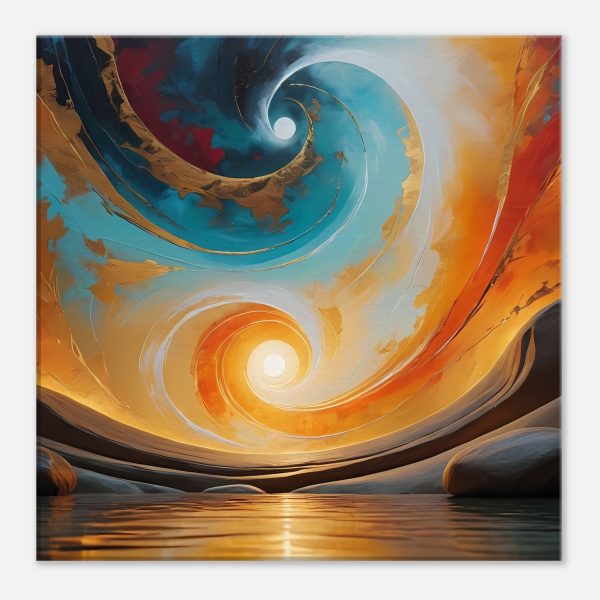 Harmony Unveiled: Spiraling into Serenity Canvas Print