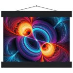 Harmony in Motion: Yin and Yang Symphony Poster with Vintage Hangers 8