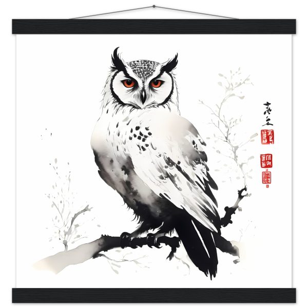The Enchanting World of the Japanese Zen Owl Print 3