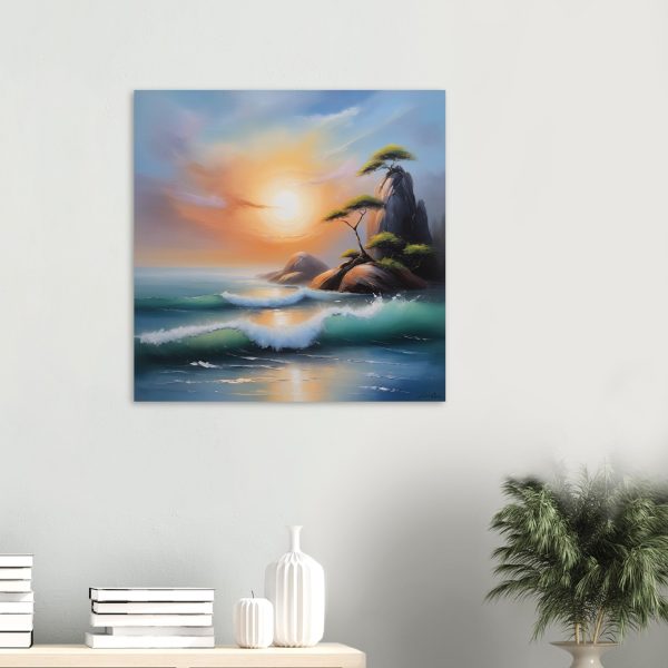 A Zen Seascape in Oil Painting Print 10