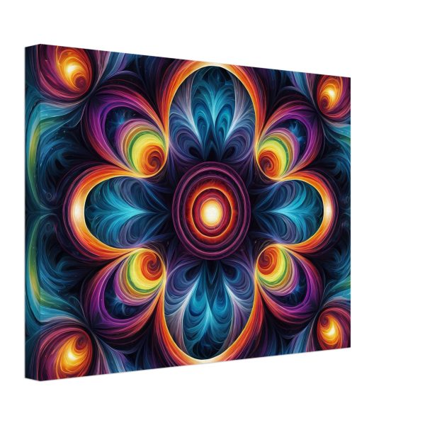 Zen Symphony: Radiant Mandala Tranquility on Canvas 2
