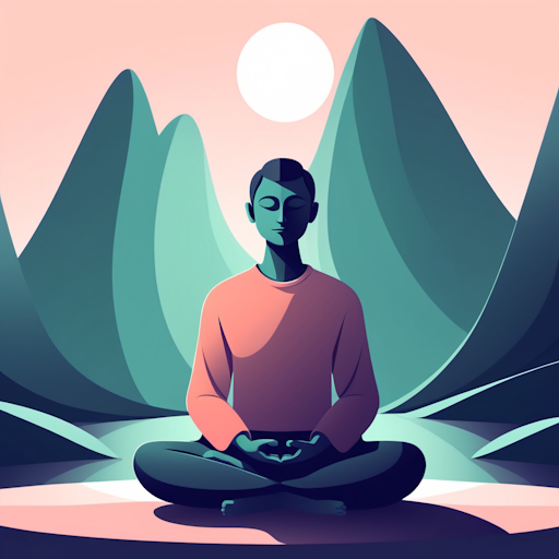 A serene depiction of mindfulness meditation