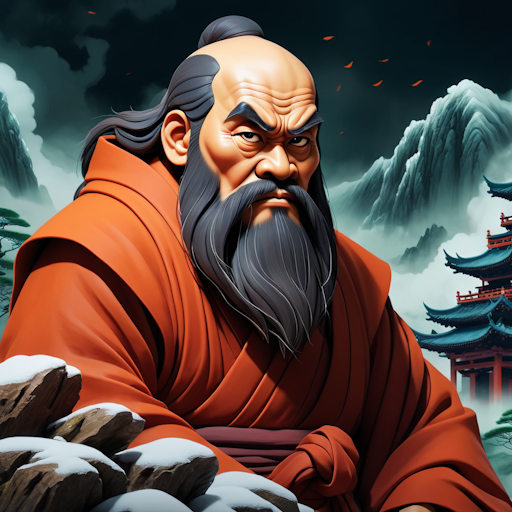 Illustration of Bodhidharma, a pivotal figure in Zen's transmission to East Asia.