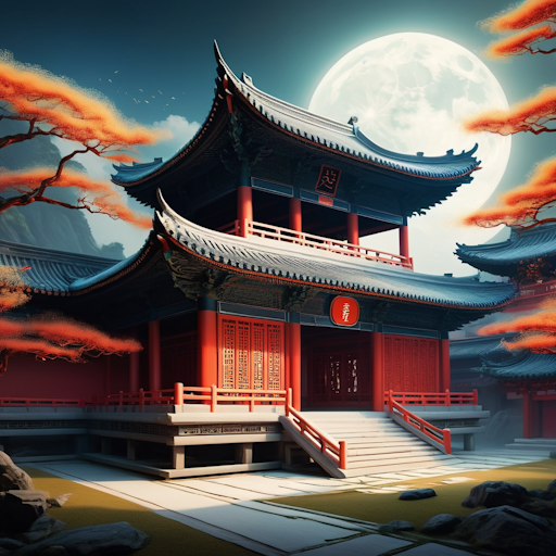 Illustration representing the Linji school of Zen.
