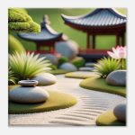 Tranquil Zen Garden Journey on Canvas 8