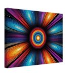 Cosmic Harmony: Zen Mandala Unveiled in Vibrant Canvas Print