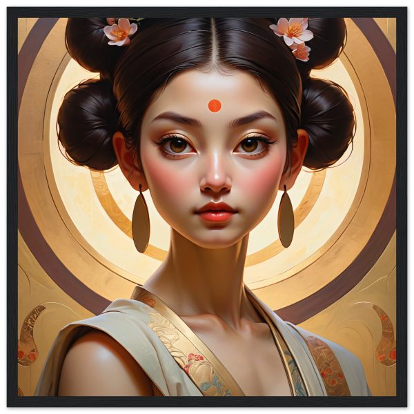 Elegant Geisha: Framed Poster of Timeless Sophistication 2