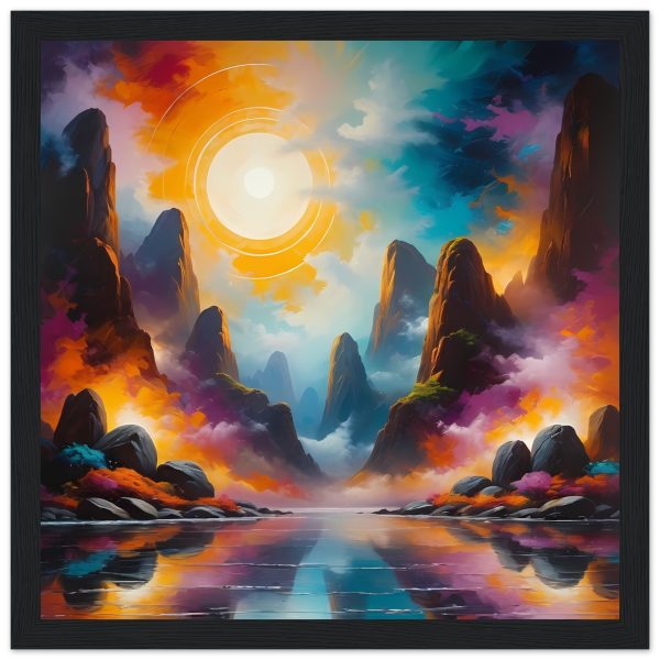 Mountain Majesty Framed Poster – Zen Tranquility in Your Home 3