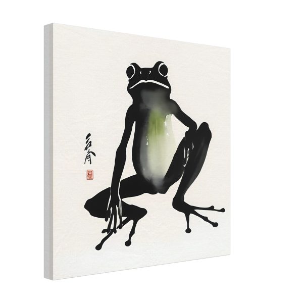 A Playful Symphony Unveiled in the Zen Frog Watercolor Print 18