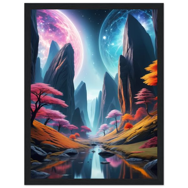 Cosmic Reverie: Zen Valley Dreams Framed Poster 4