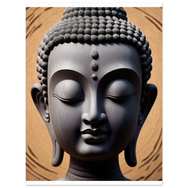 Mystic Tranquility: Buddha Head Elegance for Your Space 2