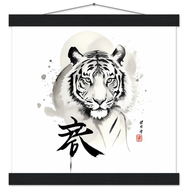 The Enigmatic Allure of the Zen Tiger Framed Poster 7