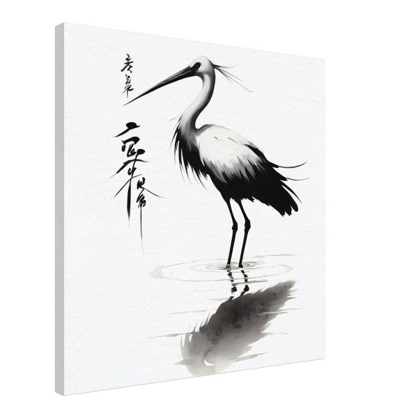 A Tranquil Symphony: The Elegance of a Crane in Water 3