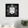 Zen Harmony: Buddha Mask Canvas Elegance 8