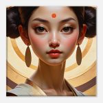 Enchanting Geisha: Canvas Art of Timeless Elegance 8