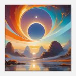 Canyon Serenity: Morning Glow Canvas Print 6