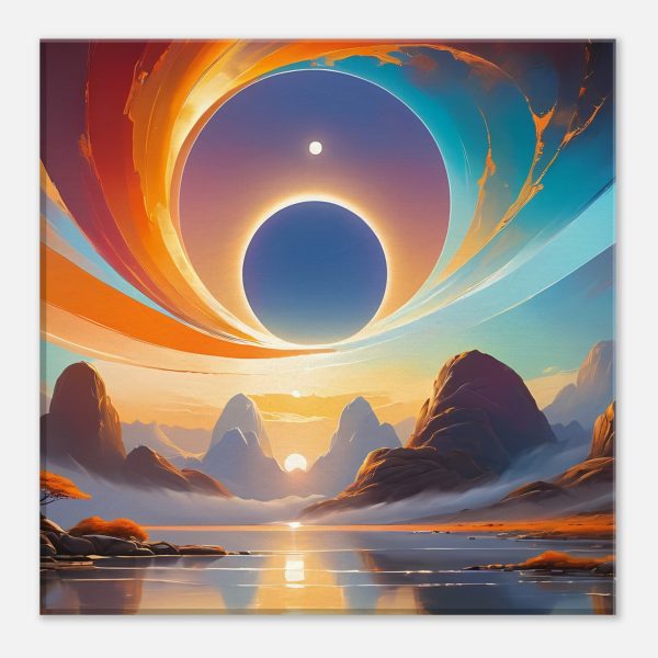 Canyon Serenity: Morning Glow Canvas Print 2