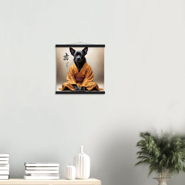 A Dog in Meditation: A Zen Wall Art 16