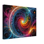 Cosmic Tranquility: Abstract Zen Symmetry Canvas Print 6