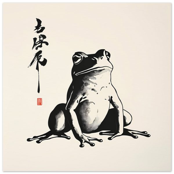 Elevate Your Space with the Serenity of the Meditative Frog Print 4