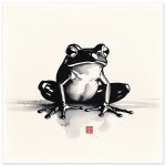 The Enchanting Zen Frog Print for Your Tranquil Haven