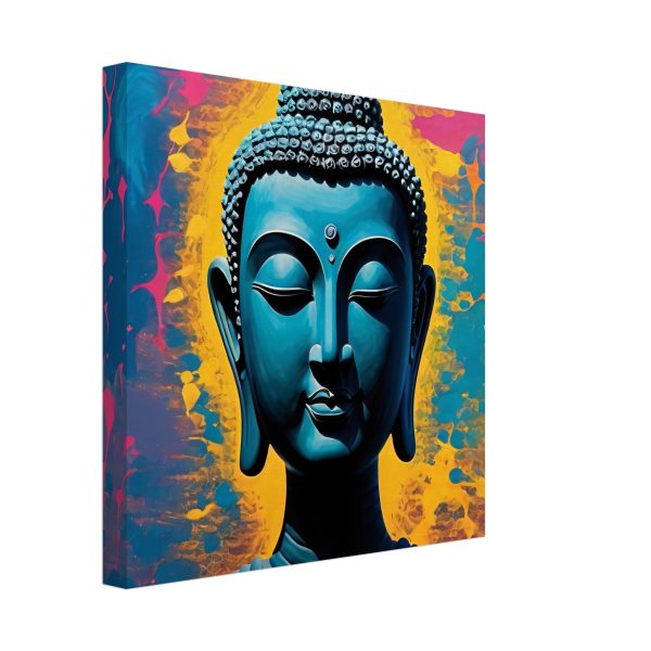 Harmony Unveiled: Buddha Head Canvas Elegance 8