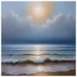 Seascape of Zen in the Oil Painting Print 37