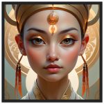 Elegance Unveiled: Golden Zen Enchantress Framed Poster 5