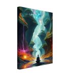 A Tranquil Journey in the Cosmic Oasis Canvas Print 6