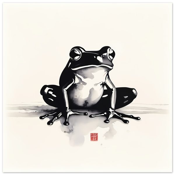 The Enchanting Zen Frog Print for Your Tranquil Haven 19