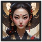 Elegant Empress Zen Framed Art: A Regal Masterpiece 5