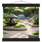 Tranquil Zen Garden: Artistic Poster for Serene Living 6