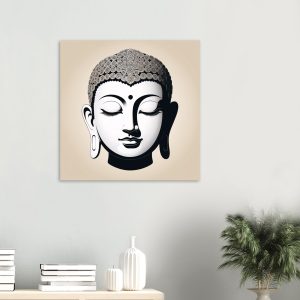 Zen Elegance: Buddha Swirls Poster