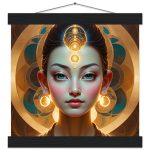 Majestic Golden Goddess Zen Art: Poster and Hanger 6