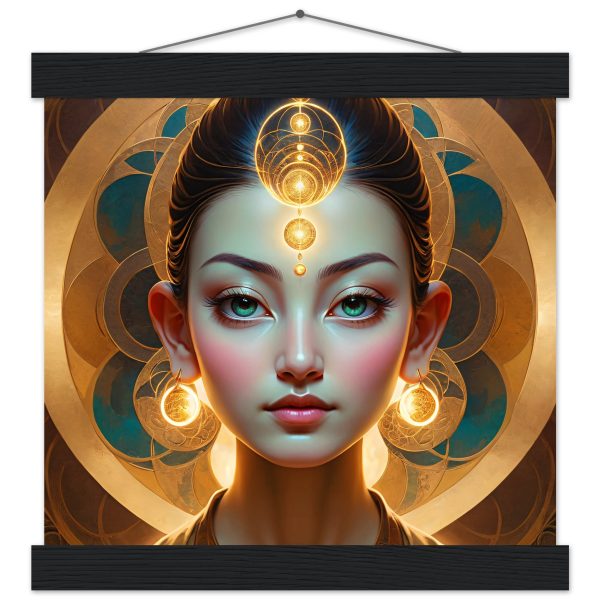 Majestic Golden Goddess Zen Art: Poster and Hanger 2