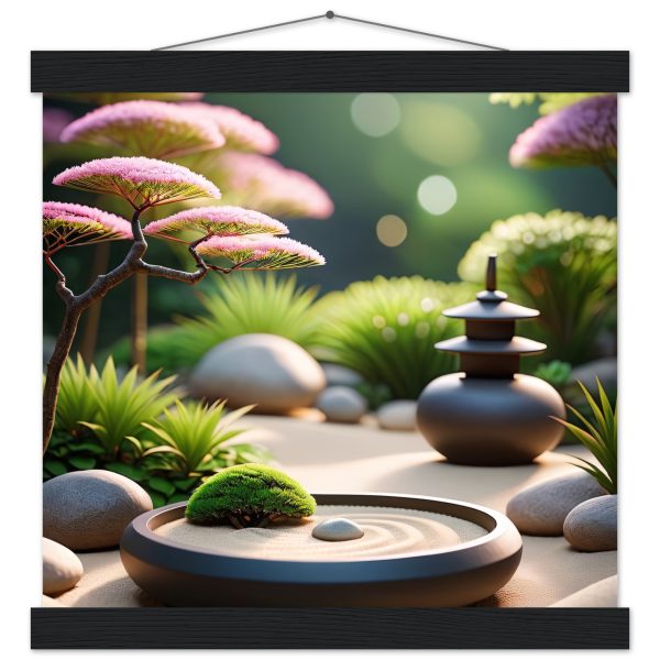 Elegant Bliss: Zen Garden Art Poster 4